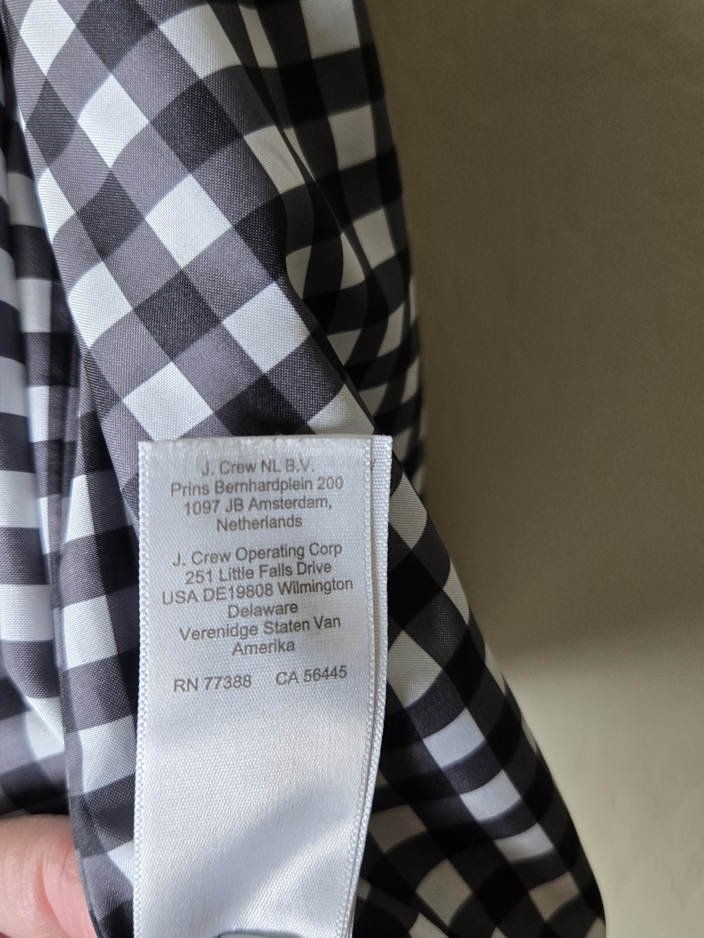 J.Crew Factory Womens Black Quilted Vest Gingham Lined Gold Hardware XL - Picture 12 of 15